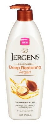 Jergens Deep Restoring Argan 16.8oz Moisturizer Pump