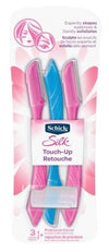 Schick Womens Silk Touch-Up Eyebrow Razor 3 Count