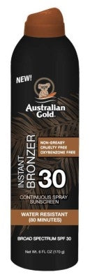 Australian Gold Continuous Spf#30 Spray 6oz With Bronzer