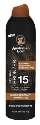 Australian Gold Continuous Spf#15 Spray 6oz With Bronzer