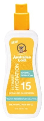 Australian Gold Spf#15 Spray Gel Ultimate Hydration 8oz