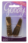 Goody #47473 Hair Pins Brown 100 Count (6in)