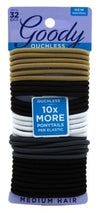 Goody #16713 Ouchless Braided Elastics 32 Ct Java Bean (3in)