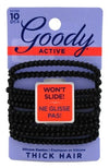 Goody #30785 Slide Proof 4Mm Elastics 10 Count Black (3in)