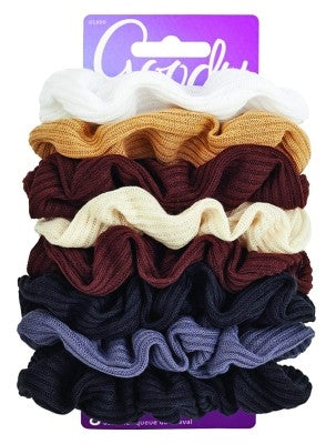 Goody #01800 Ouchless Ribbed Scrunchies 8 Count (3in)