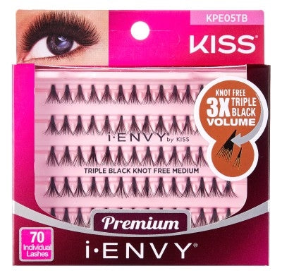 Kiss I Envy Knot Free Long 70 Lashes Triple Black