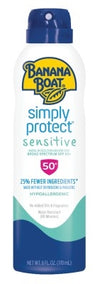 Banana Boat Spf#50+ Simply Protect Sensitive 6oz Spray