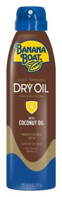 Banana Boat Spf#4 Dry Oil With Coconut Oil 6oz