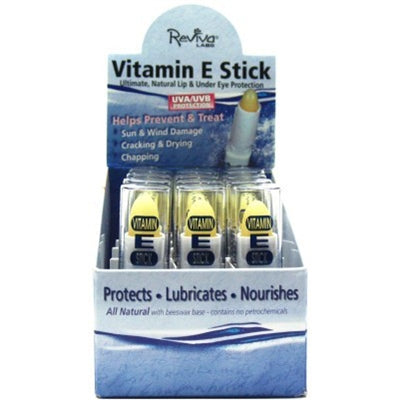 Reviva Vitamin-E Stick For Lip & Under Eye (12in) Display