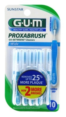 Gum Proxabrush Go Between Wide 10 Count (6in)