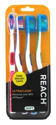 Reach Toothbrush Ultra Clean 4 Pack Soft (4in)