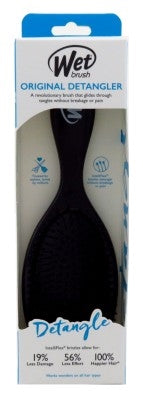 Wet Brush Detangler Black Intelliflex Bristles