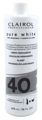 Clairol Pure White 40 Creme Developer Maximum Lift 16oz