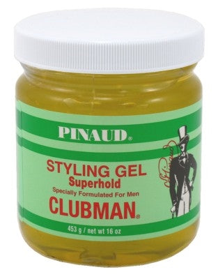 Clubman Style Gel Mens Super Hold 16oz Jar