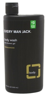 Every Man Jack Body Wash And Shower Gel 16.9oz Sandalwood