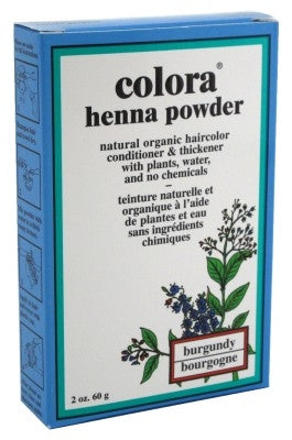 Colora Henna Powder Hair Color Burgundy 2oz