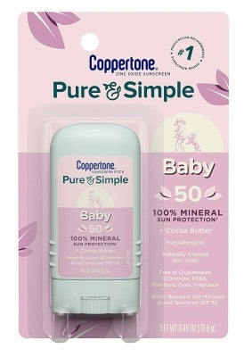 Coppertone Spf#50 Waterbabies Pure & Simple Stick 0.49oz