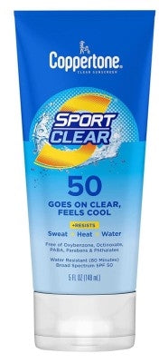 Coppertone Spf#50 Sport Clear Sunscreen 5oz Tube