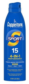 Coppertone Continuous Spf#15 Spray Sport 5.5oz Water-Resist