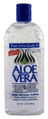 Fruit Of The Earth 100% Aloe Vera 12oz Gel