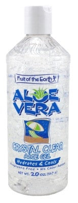 Fruit Of The Earth Aloe Vera Gel Crystal Clear 20oz No Alc