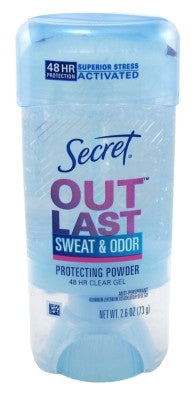 Secret Deodorant Outlast Clear Gel Powder 2.6oz