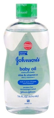 Johnsons Baby Oil Aloe & Vitamin-E 14oz