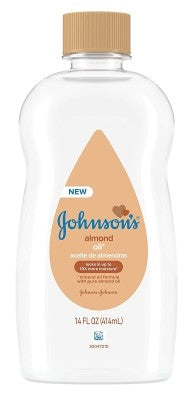 Johnsons Baby Oil Almond 14oz .