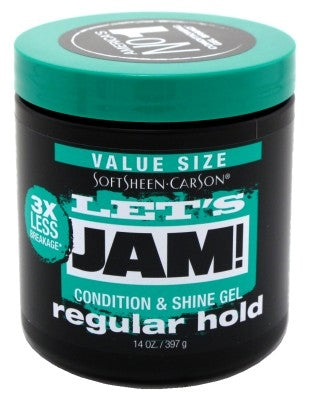 Lets Jam Condition & Shine Gel Regular Hold 14oz Jar