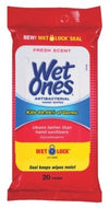 Wet Ones Anti-Bacterial Hand Wipes 20 Count (10in) Fresh