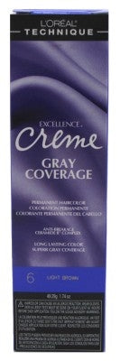 Loreal Excel Creme Color #6 Light Brown 1.74oz