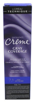 Loreal Excel Creme Color #7.1 Dark Ash Blonde 1.74oz