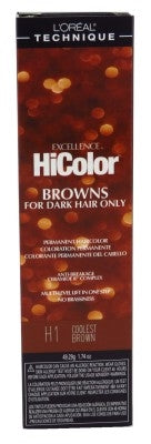 Loreal Excel Hicolor H01 Tube Coolest Brown 1.74oz