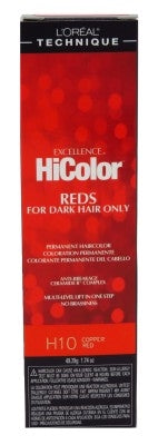 Loreal Excel Hicolor H10 Tube Copper Red 1.74oz