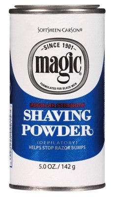 Magic Shaving Powder Blue 5oz Regular Strength