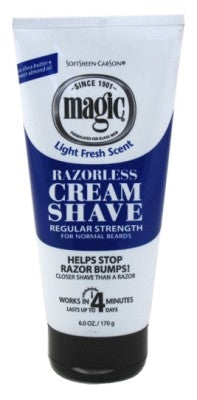 Magic Razorless Cream Shave Regular Strength 6oz