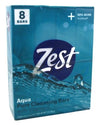 Zest Bath Bars 4oz 8 Count Aqua