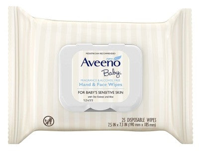 Aveeno Baby Wipes 25 Count Sensitive (4in)