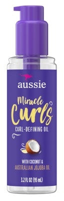 Aussie Miracle Curls Defining Oil 3.2oz (Coconut+Jojoba Oil)