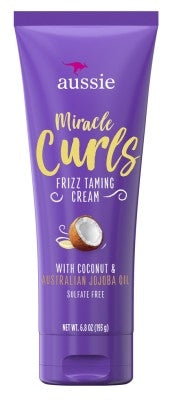 Aussie Miracle Curls Frizz Taming Cream 6.8oz(Coc+Jojoba)