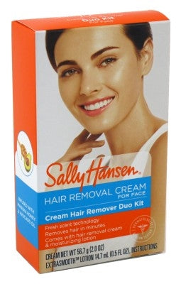 Sally Hansen Creme Hair Remover Duo Kit For Face