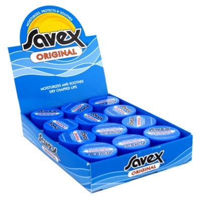 Savex Jar Lip Moisturizer 0.25oz (12in) Display-Original