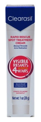 Clearasil Rapid Rescue Spot Treatment Cream 1oz