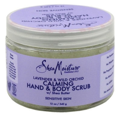 Shea Moisture Lavender & Wild Orchid Hand + Body Scrub 12oz