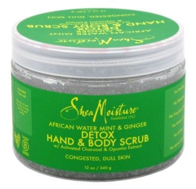 Shea Moisture African Water Mnt/Gingr Hand/Body Scrub 12oz