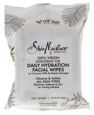 Shea Moisture 100% Virgin Coconut Face Wipes 30 Ct (3in)