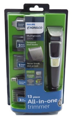 Philips Norelco Trimmer 3000 Multigroom 13 Pieces