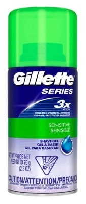 Gillette Series Shave Gel 2.5oz (12in) Sensitive