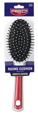 Kiss Red Pro Brush Round Cushion (6in) Smooth Groom