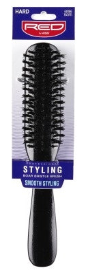 Kiss Red Pro Brush Styling Bristles (6in) Boar (Hard)